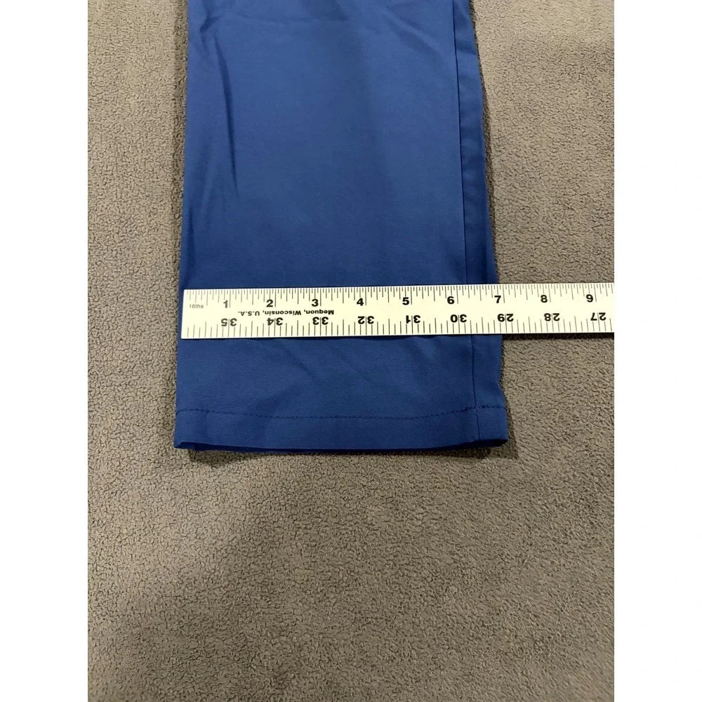 Jaanuu Cargo Scrub Pants Men XS Blue Stretch Drawstring Workwear Utility Pockets